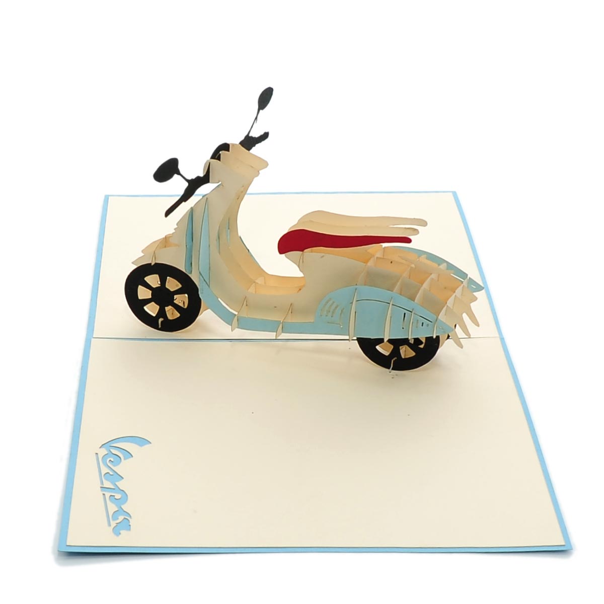 FS078 New Vespa Charm Pop custom cards pop up cards supplier 5