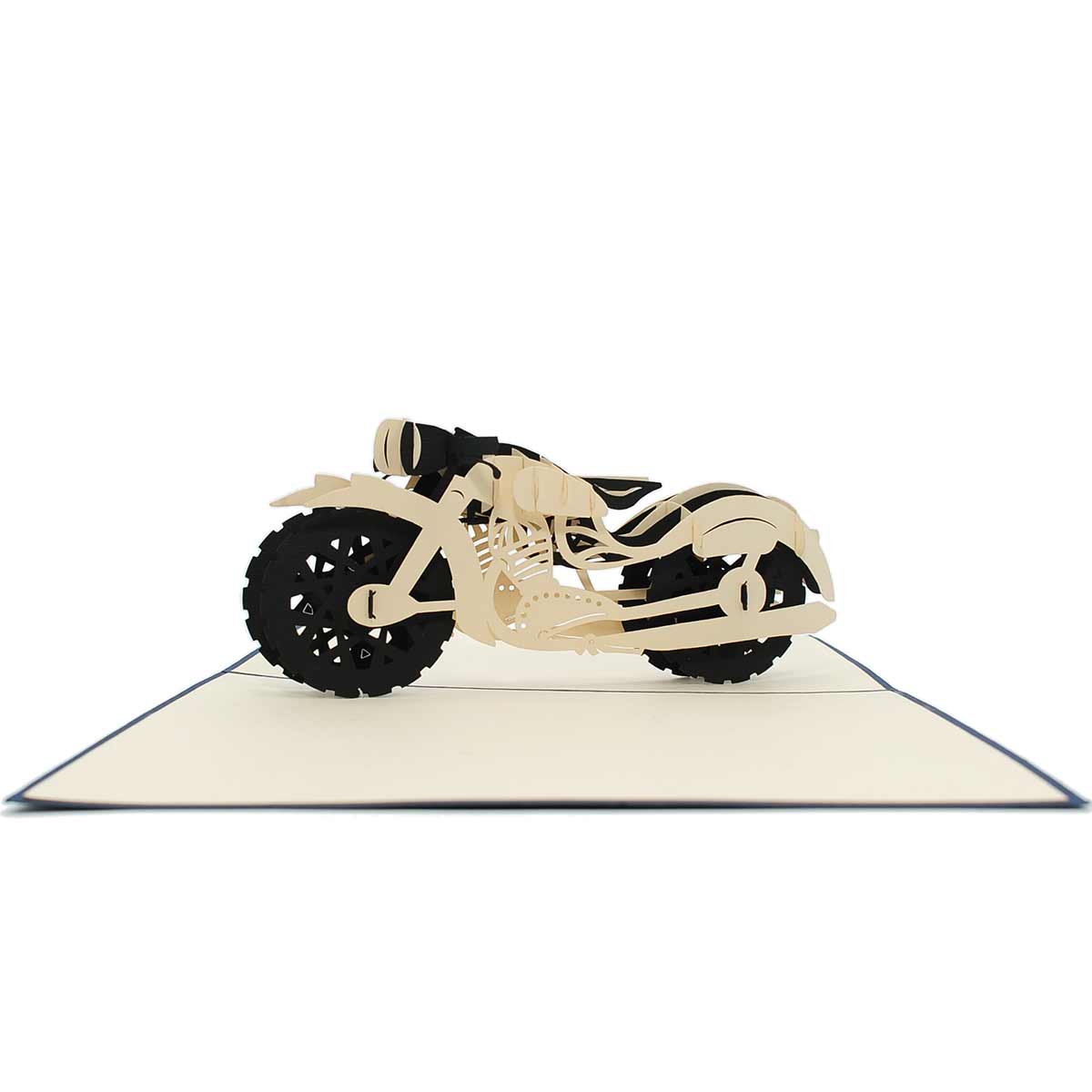 Motorcycles Handmade Pop Up 3D Card Paper Greeting Card Birthday With Envelope 