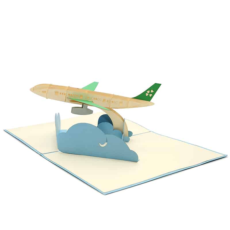 FS095 Airplane kirigami card custom 3D Card kirigami card wholesale kirigami card manufacturer 6