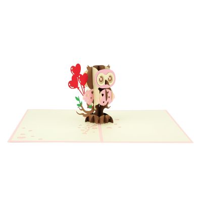 valentine owl greeting card wholesale pop up cards valentine owl greeting card wholesale pop up cards
