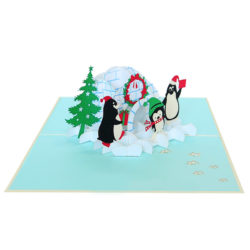 Details about   3D Holographic Cards PENGUINS UP CLOSE Christmas Card new gift xmas from to 