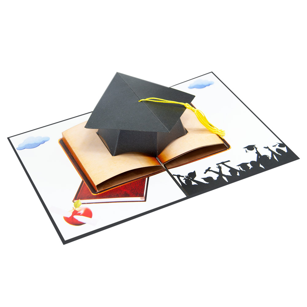 Graduation hat pop up card- 23D card-Vietnam custom cards wholsale Regarding Graduation Pop Up Card Template