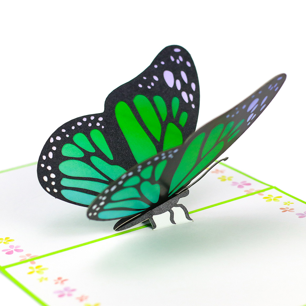 Butterfly Pop up Card, Butterfly 3D card, Blue Morpho Butterfly
