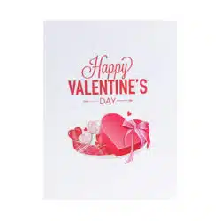 Valentine Heart Chocolate Pop Up Card - LV64-cover-pop up card wholesale manufacturer-valentine's day pop up card-flower pop up card-teddy 3d pop up greeting card