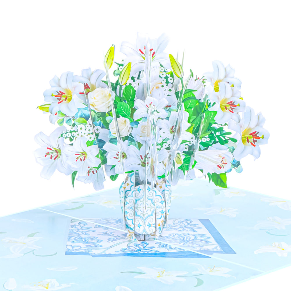 Lily-Bouquet-Pop-Up-Card-detail-FL087-mothers-day-flower-pop-up-card-wholesale-manufacturer-vietnam-birthday-3d-greeting-cards-in-bulk