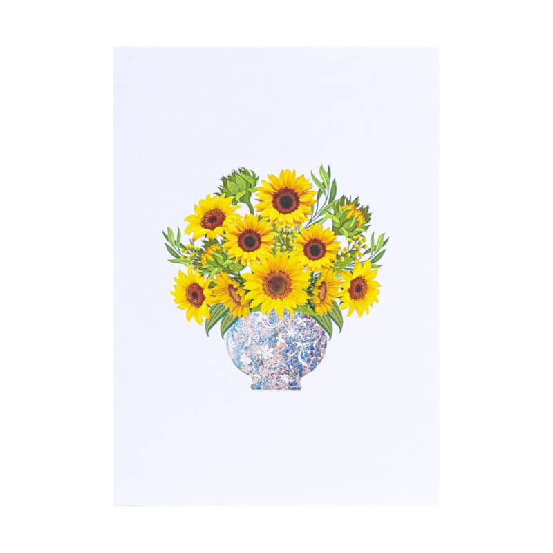 Sunflower-Bouquet-Pop-Up-Card-cover-FL088-mothers-day-flower-pop-up-card-wholesale-manufacturer-vietnam-birthday-3d-greeting-cards-in-bulk