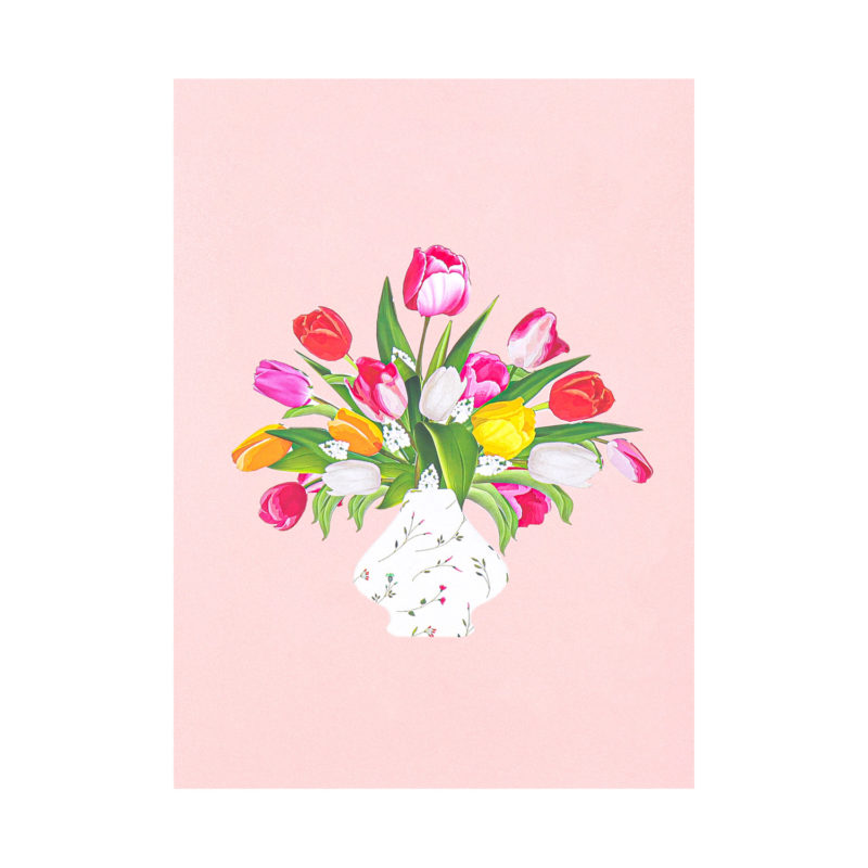 Tulip-Bouquet-Pop-Up-Card-cover-FL091-mothers-day-flower-pop-up-card-wholesale-manufacturer-vietnam-birthday-3d-greeting-cards-in-bulk