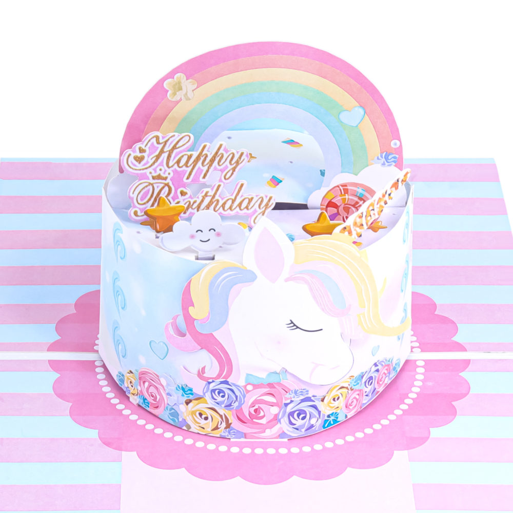Unicorn-birthday-cake-pop-up-card-detail-BG143-pop-up-card-wholesale-manufacturer-vietnam-3d-greeting-cards-in-bulk-birthday-pop-up-card-kids-gift