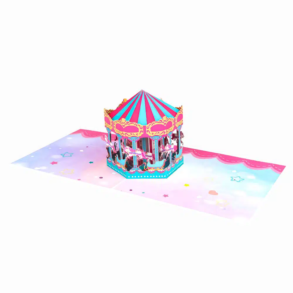 Birthday-Carousel-Pop-Up-Card-overview-wholesale-manufacture-custom-design-custom-custom-pop-up-birthday-card-just-because-pop-up-card-summer-pop-up-card