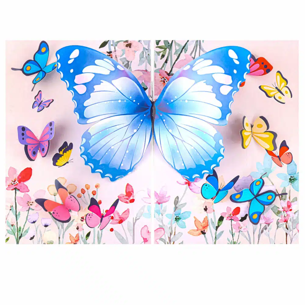 Butterflies-Wild-Flower-Pop-Up-Card-overview-wholesale-manufacture-custom-design-custom-mothers-day-card-pop-up-easter-cards