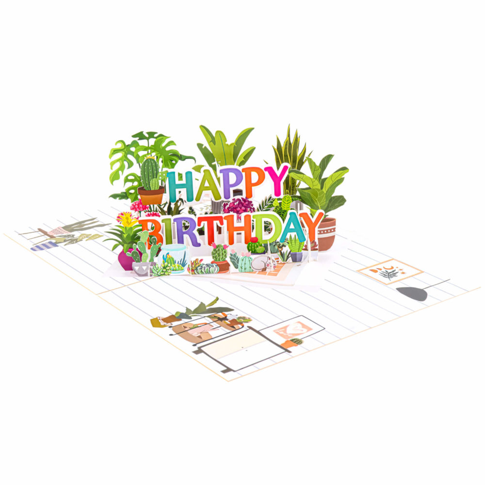 Happy-Birthday-Plants-Pop-Up-Card-overview-wholesale-manufacture-custom-design-custom-custom-pop-up-birthday-card-just-because-pop-up-card-summer-pop-up-card