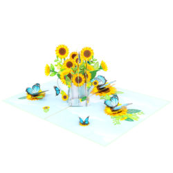 Watering-Can-Sunflower-Bouquet-Pop-Up-Card-FL093-overview-wholesale-manufacture-custom-design-custom-custom-pop-up-birthday-card-just-because-pop-up-card