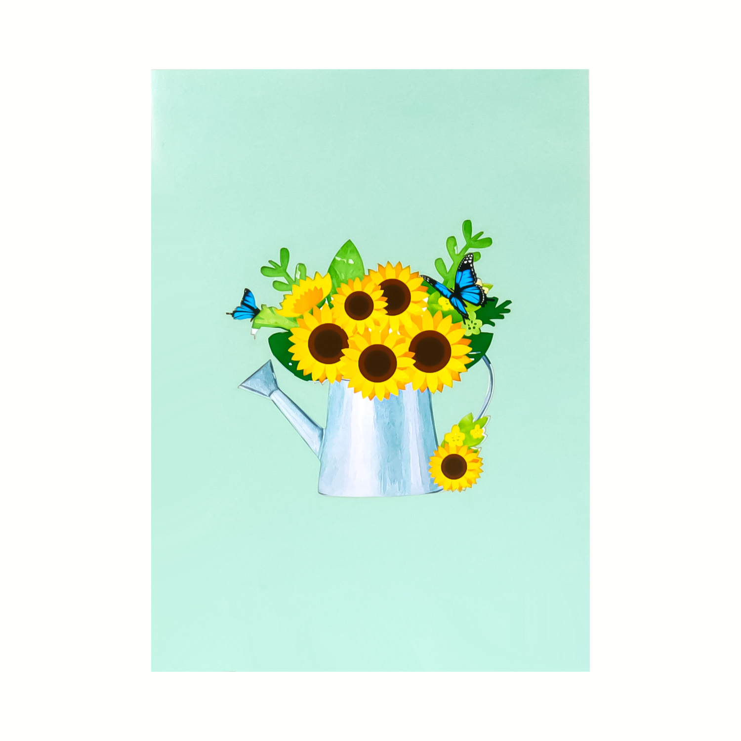 Watering-Can-Sunflower-Bouquet-Pop-Up-Card-cover-wholesale-manufacture-custom-design-custom-pop-up-birthday-card-just-because-pop-up-card-summer-pop-up-card