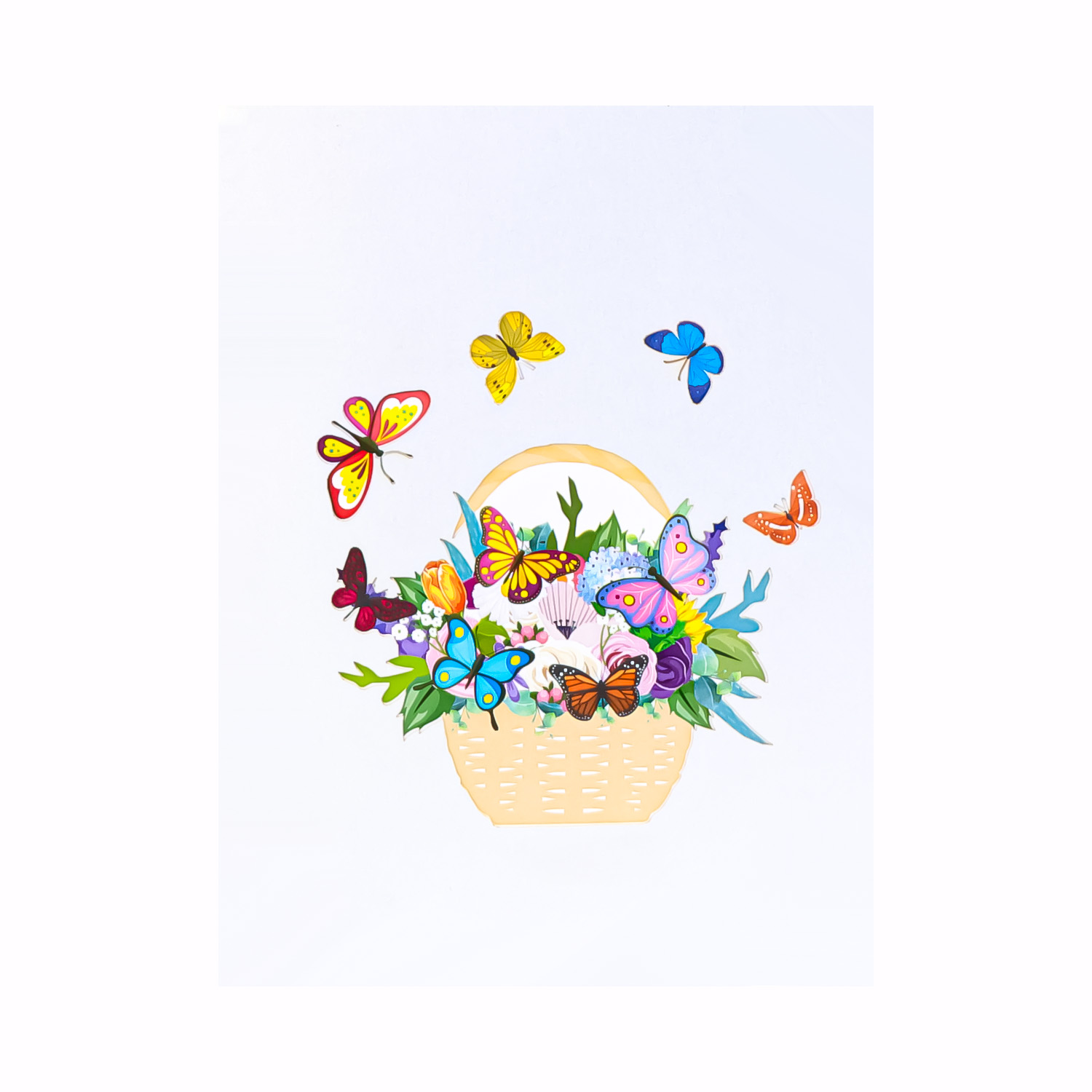 Wildflower-Butterflies-Pop-Up-Card-cover-wholesale-manufacture-custom-design-custom-mothers-day-card-pop-up-easter-cards