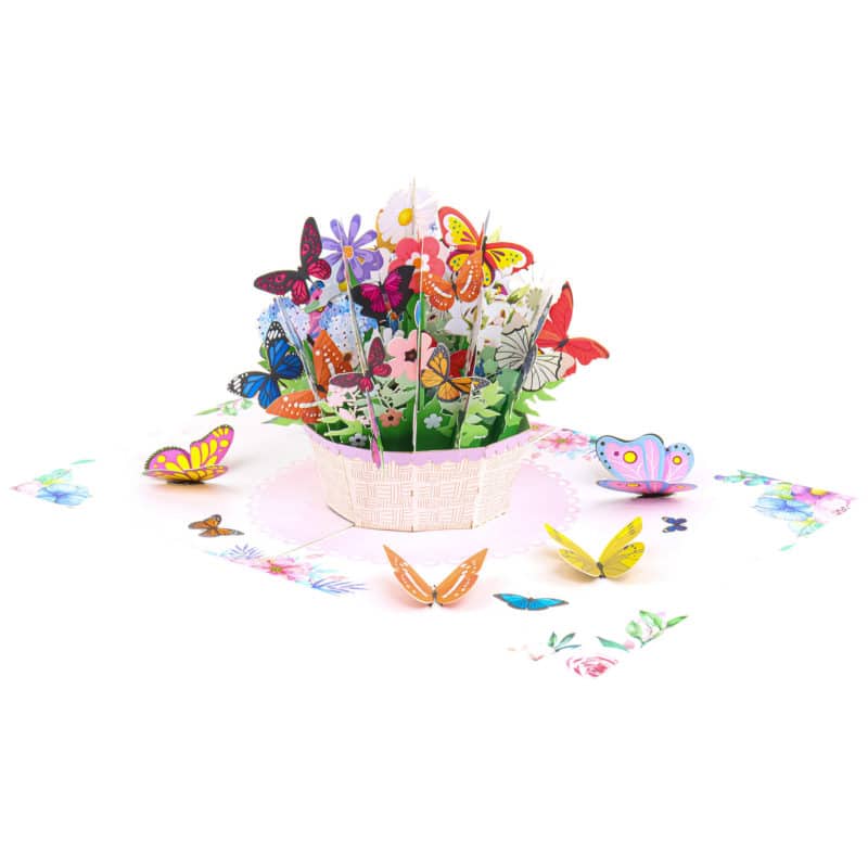 Wildflower-Butterflies-Pop-Up-Card-overview-wholesale-manufacture-custom-design-custom-mothers-day-card-pop-up-easter-cards