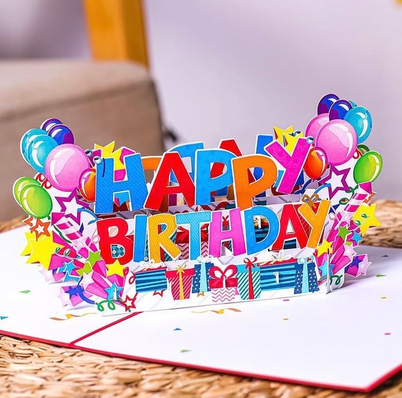 Xianrenge 3d Color Changing Light Music Happy Birthday Card 3d Birthday  Cake Greeting Cards Greeting Cards Happy Birthday Cards For Mom Wife Sister  | Fruugo NO