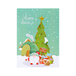 Christmas-Gnome-Pop-Up-Cards-cover-MC131-wholesale-manufacture-custom-design-3dchristmas-cards-custom-christmas-cards