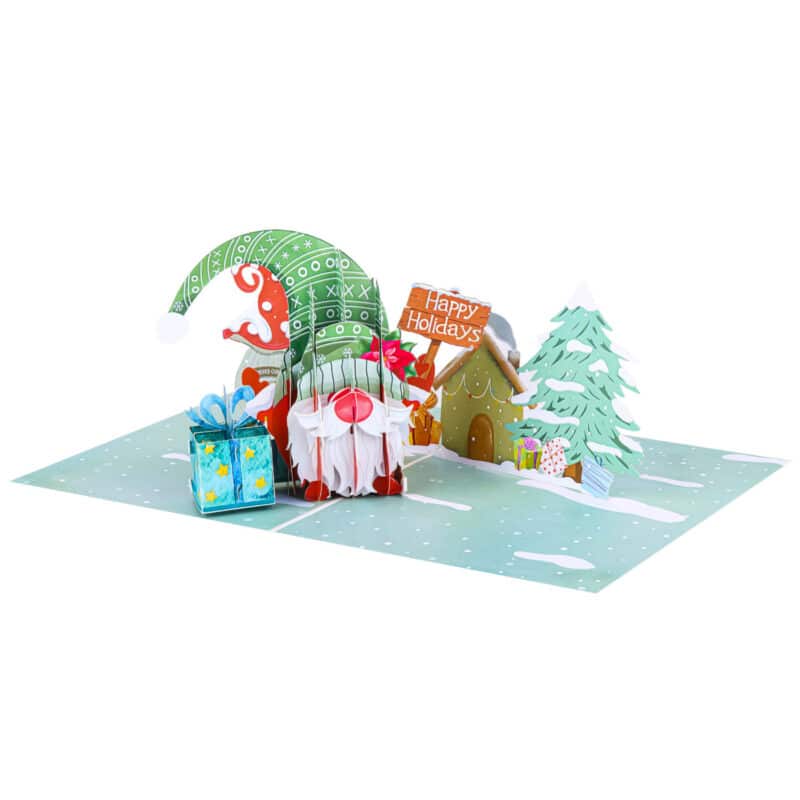 Christmas-Gnome-Pop-Up-Cards-overview-MC131-wholesale-manufacture-custom-design-3dchristmas-cards-custom-christmas-cards-3