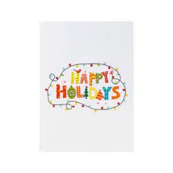Happy-Holidays-Globe-Pop-Up-Cards-cover-MC130-wholesale-manufacture-custom-design-custom-christmas-cards-custom-printed-christmas-cards