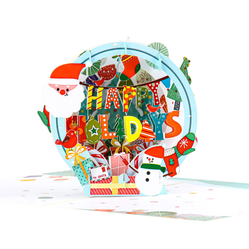 Happy-Holidays-Globe-Pop-Up-Cards-detail-MC130-wholesale-manufacture-custom-design-custom-christmas-cards-custom-printed-christmas-cards-2