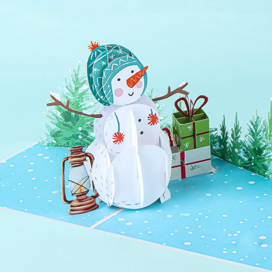 Snowman-Pop-Up-Cards-detail-MC132-wholesale-manufacture-custom-design-personalised-christmas-cards-personalised-christmas-cards-custom-card