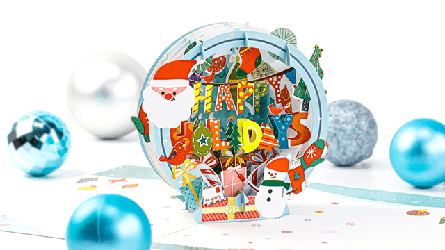 Pop up xmas cards - 3D pop up card wholesale manufacturer