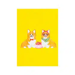 Corgi couple Pop Up Cards LV066 cover pop up card wholesale pop up card manufacturer personalised valentines cards pop up valentine cards custom birthday cards custom thank you cards pop up greeting cards wholesale pop up card suppliers 3d greeting card wholesale 3d pop up card wholesale pop up card supplies animal pop up card