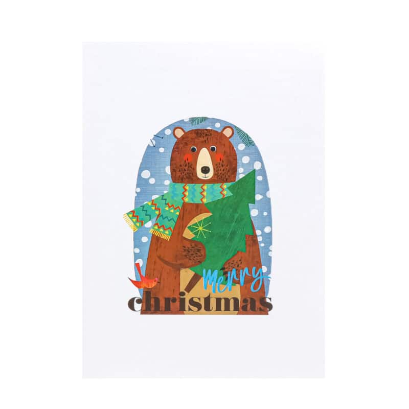 Christmas Bear Pop Up Card MC134 cover wholesale manufacturer in Vietnam