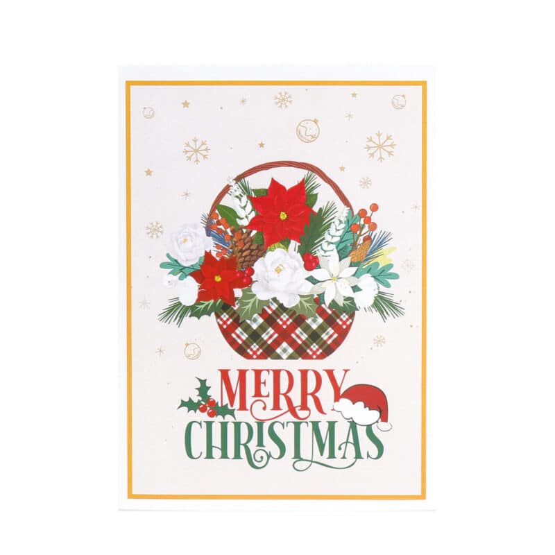 Christmas-Flower-Basket-Pop-Up-Card-MC135-cover-wholesale-manufacturer-in-Vietnam