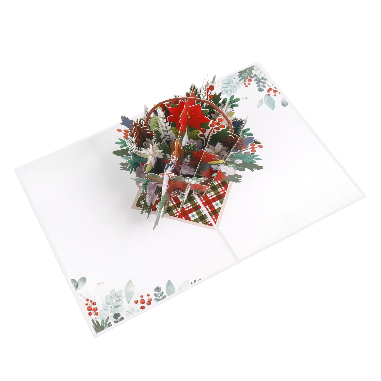 Christmas-Flower-Basket-Pop-Up-Card-MC135-overview-wholesale-manufacturer-in-Vietnam