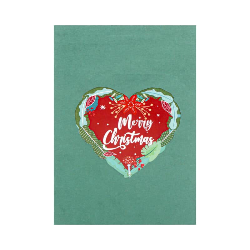 Christmas Heart Pop Up Card MC140 pop up christmas cards christmas pop up cards 3d pop up christmas cards wholesale christmas cards 3d pop up cards wholesale 3d greeting cards wholesale pop up cards wholesale