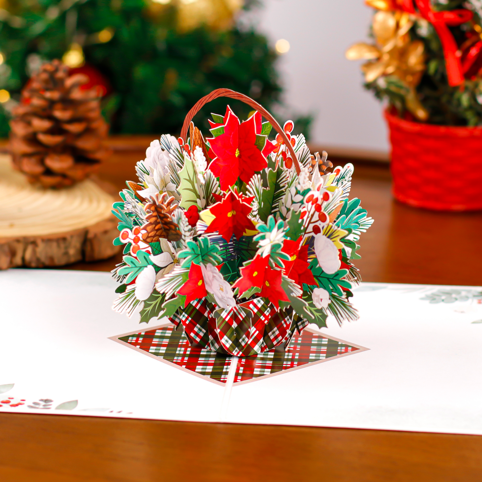 pop up christmas tree card