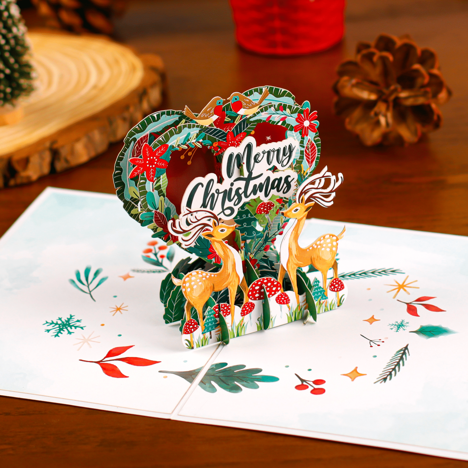 Christmas Heart Pop-Up Card