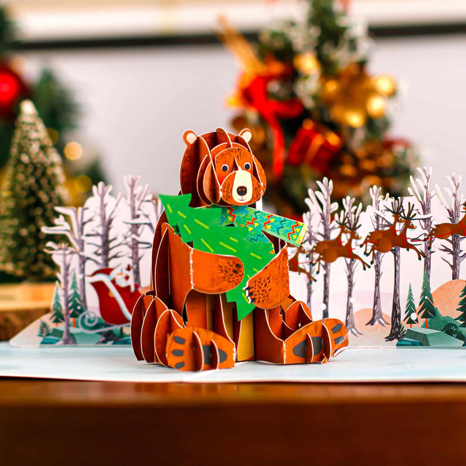 Christmas-Bear-Pop-Up-Card-best-selling christmas pop-up cards