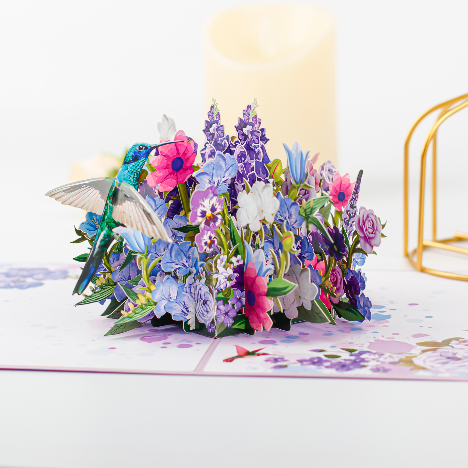 pop up flower bouquet card