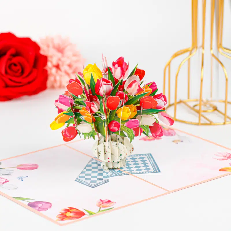 flower pop up cards